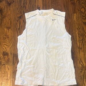 Nike Men’s White Sleeveless Sports Top